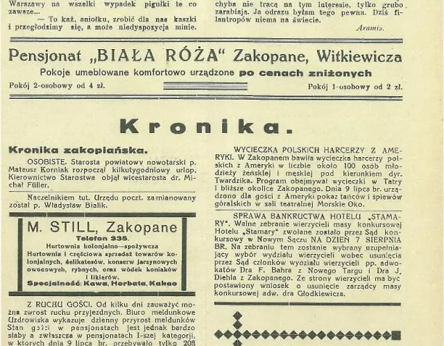 Nocleg ze śniadaniem Tuberoza 3*